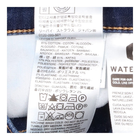 Jeans Dark Blue Shaping Straight Leg Mid Rise