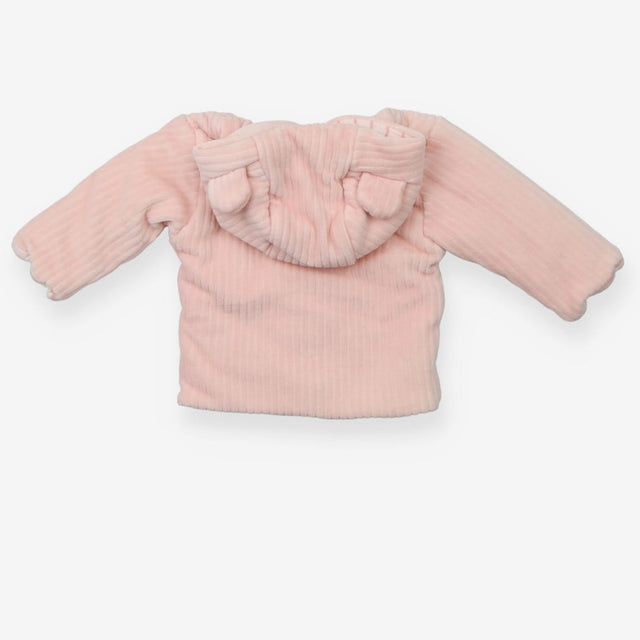 Pink Jumbo Cord Jacket - Pink Stripe lining