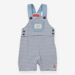 Dungarees Shortie Blue Striped