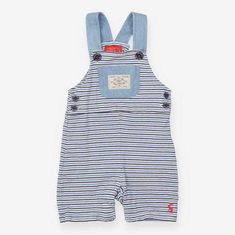 Dungarees Shortie Blue Striped