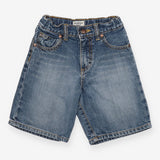 Shorts denim yellow stitching