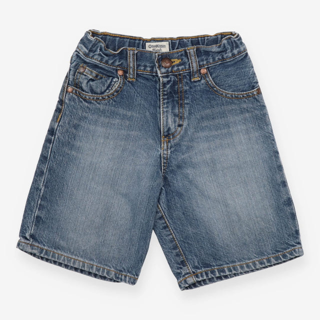 Shorts denim yellow stitching