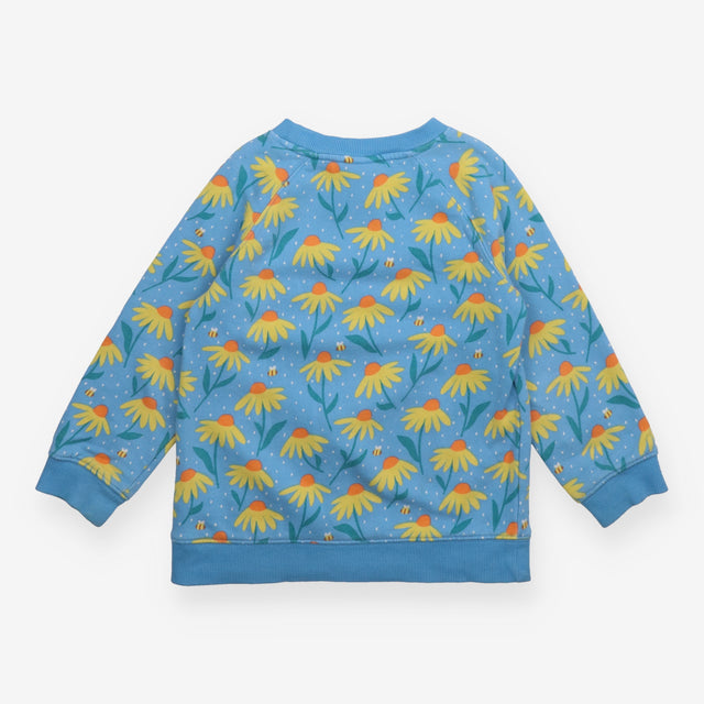 Sweater Blue Bees and Flowers