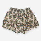 Paisley Block Viscose Shorts – Comfortable Shirred