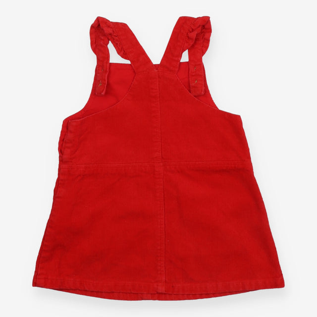 Cord Pinafore Dress with Bunnies