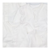 Sleepsuits White Popper 4 Pack