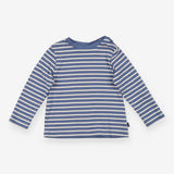 T-Shirt Long Denim Blue Striped 