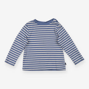 T-Shirt Long Denim Blue Striped 