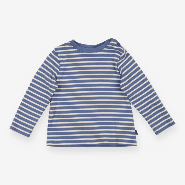 T-Shirt Long Denim Blue Striped 
