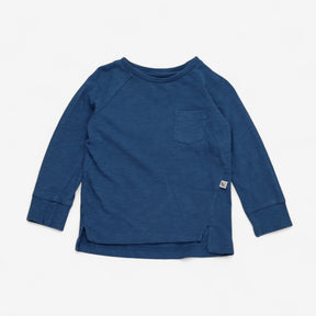 Long sleeve blue with pocket 