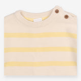 Sweater knit cream yellow pockets