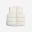 Cream gilet fleece lined