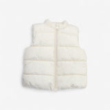 Cream gilet fleece lined