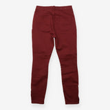 Biker Super Skinny Jeans Burgundy Berry