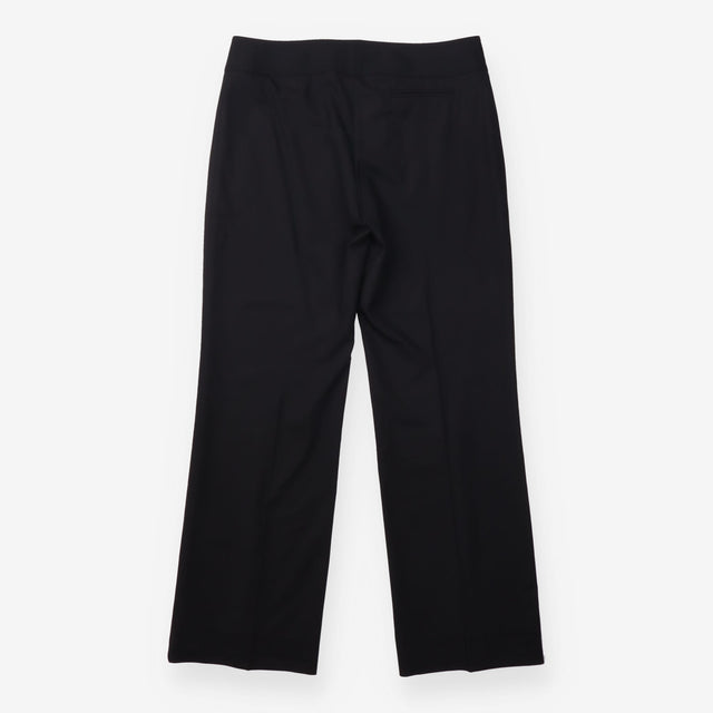 Black Tailored Wide Leg Trousers Butt