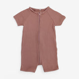 Shortie Romper Rose Zip Up