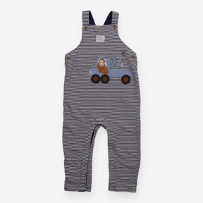 Dungarees navy stripes monkey in pickup