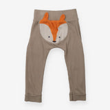 Ribbed joggers with fox bottom