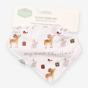 Ziggle My First Christmas Dribble Bib