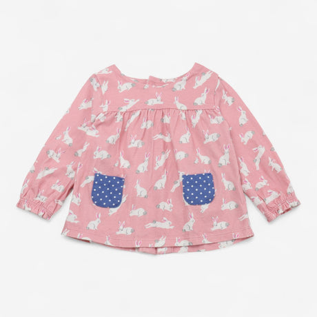 Bunny Pink Tunic & Blue Leggings 2pc