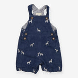 Blue Zebra Dungarees Striped Lined