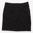 Charcoal Grey Gold Geometric Patterned Skirt