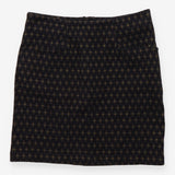 Charcoal Grey Gold Geometric Patterned Skirt