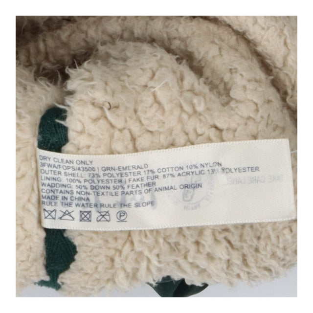 Green Quilted Jacket with Faux Fur Lining