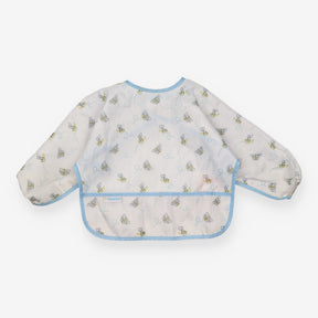 White Bumble Bees Bib - Hippy Chick