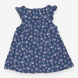 Cord navy dress hedgehogs and floral