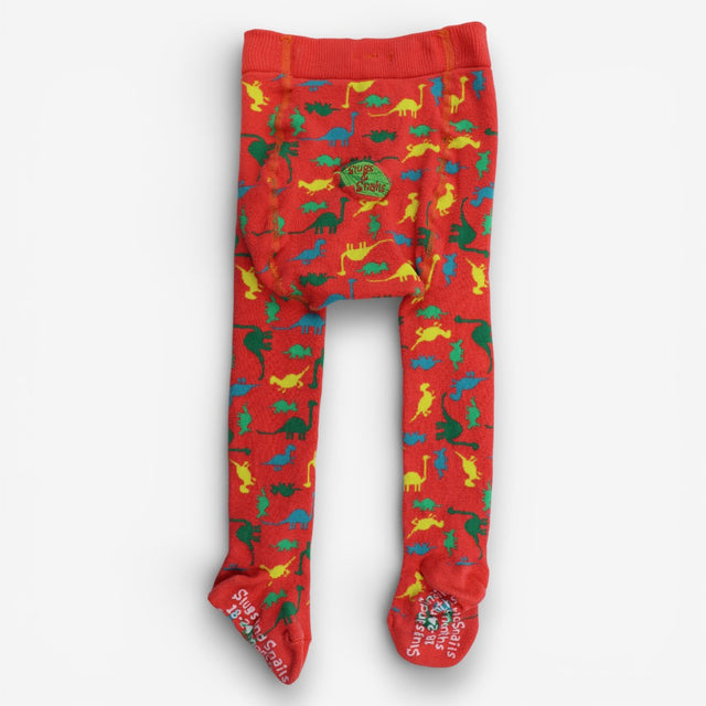 Tights Slugs & Snails orange dinos