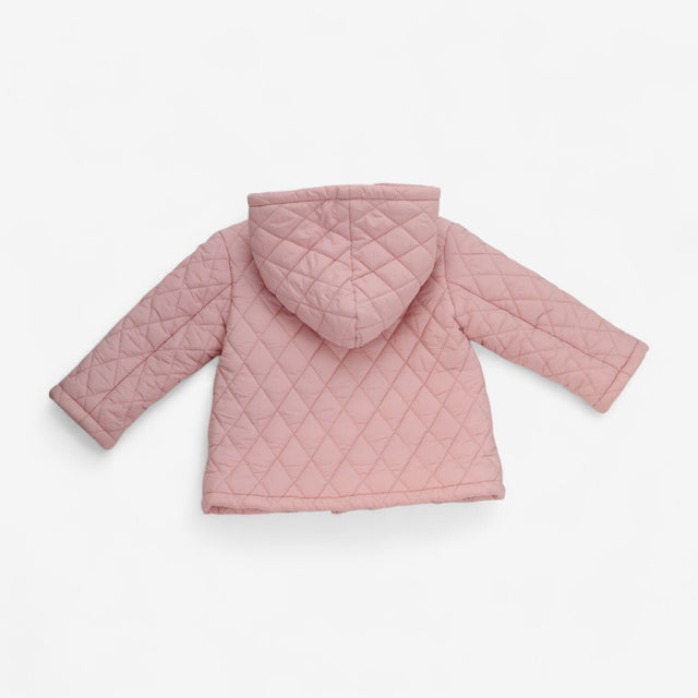 Coat Pink Quilted with Buttons
