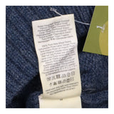Jumper Blue Cable Knit Pure New Wool Crew Neck