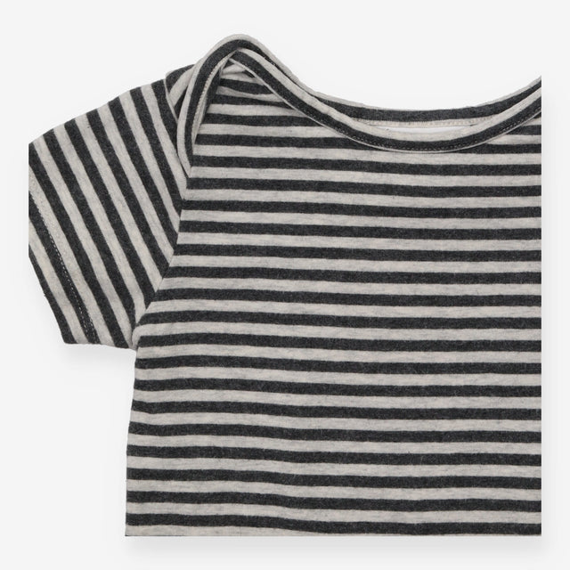 Bodysuit SS grey stripes