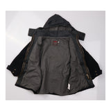 Coat black fur lining