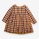 Dress yellow cord reversible brown yellow check