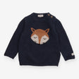 Navy Knit Jumper with Fox