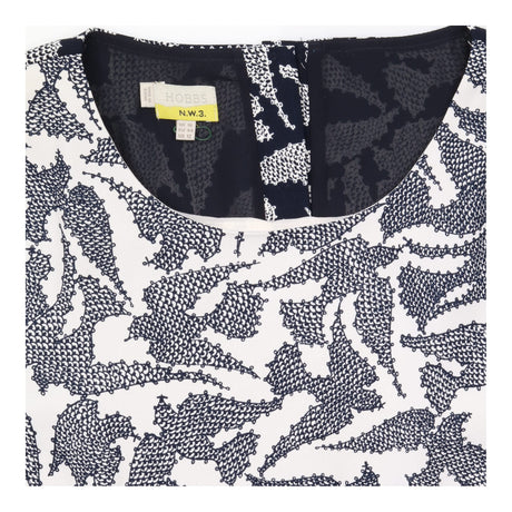 Dress Short Sleeve Printed Black White