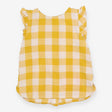 Yellow Plaid Blouse 