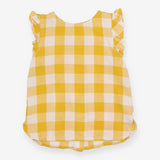 Yellow Plaid Blouse 