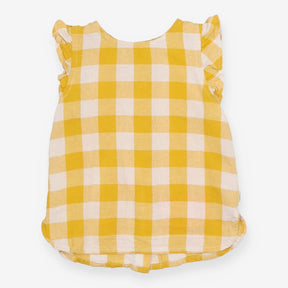 Yellow Plaid Blouse 