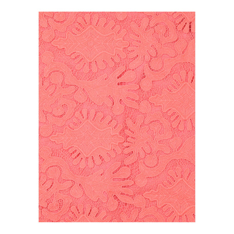 Dress Coral Lace Sleeveless Fitted Occasion