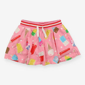 Skort pink polka dots ice lollies