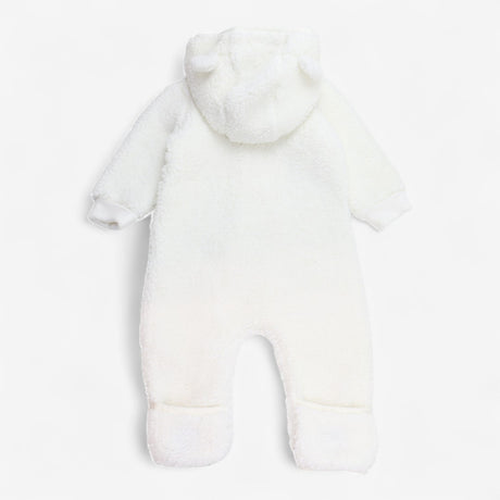 White teddy bear pramsuit 