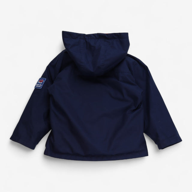 Coat 4 in 1 Raincoat with Red Bus & Star Fleece Li