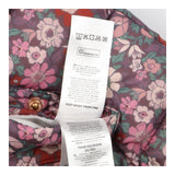Reversible Puffer Coat Plum and Fairies