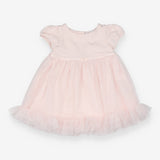 Pink Tulle Skirt Dress with Bow LS