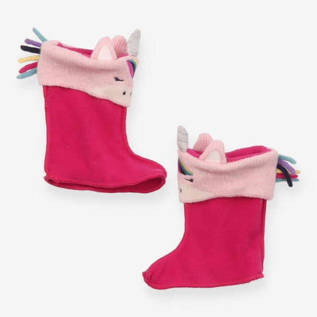 Pink unicorn welly liners