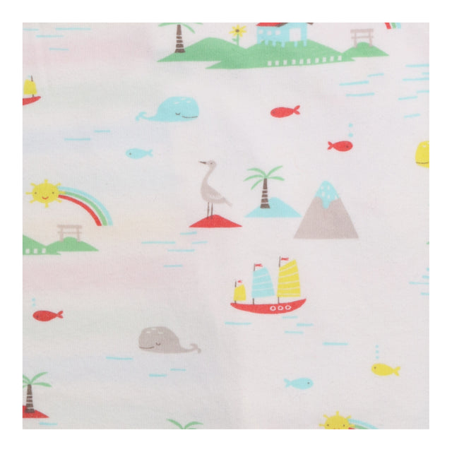 Cuddle-Up Jersey Rainbow Striped Cot Bed Duvet Set