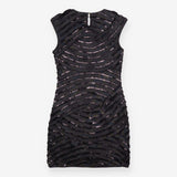 Black Sequin & Polka Dot Min